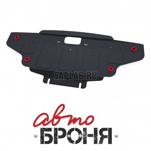 Купить АВТОБРОНЯ 111053141 Защита радиатора Автоброня, Ssang Yong Stavic V - 2.0 TD, 2013-, крепеж в комплекте, сталь, 1.8 мм
