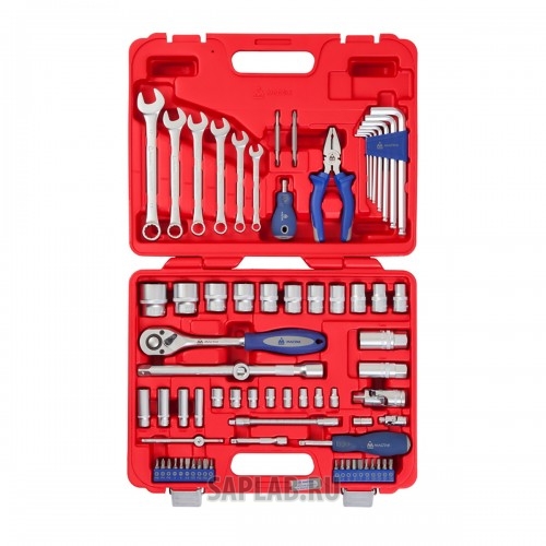 Купить МАСТАК 0072C Набор инструментов универсальный, 72 предмета, МАСТАК 0-072C