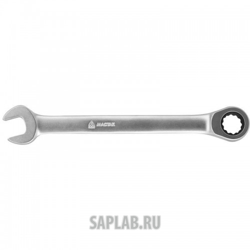 Купить МАСТАК 02130019H Ключ комбинированный с трещоткой 19 мм, МАСТАК