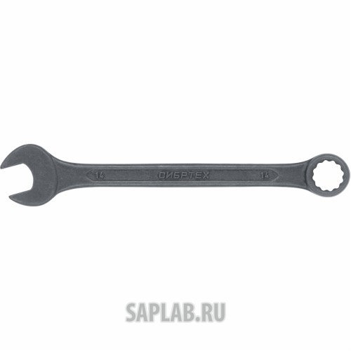 Купить СИБРТЕХ 14909 Ключ комбинированый,14 мм, CrV, фосфатированный, ГОСТ 16983// СИБРТЕХ
