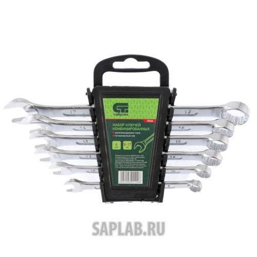 Купить СИБРТЕХ 15446 Набор ключей комбинированных, 8 - 17 мм, CrV, 6 шт.// СИБРТЕХ