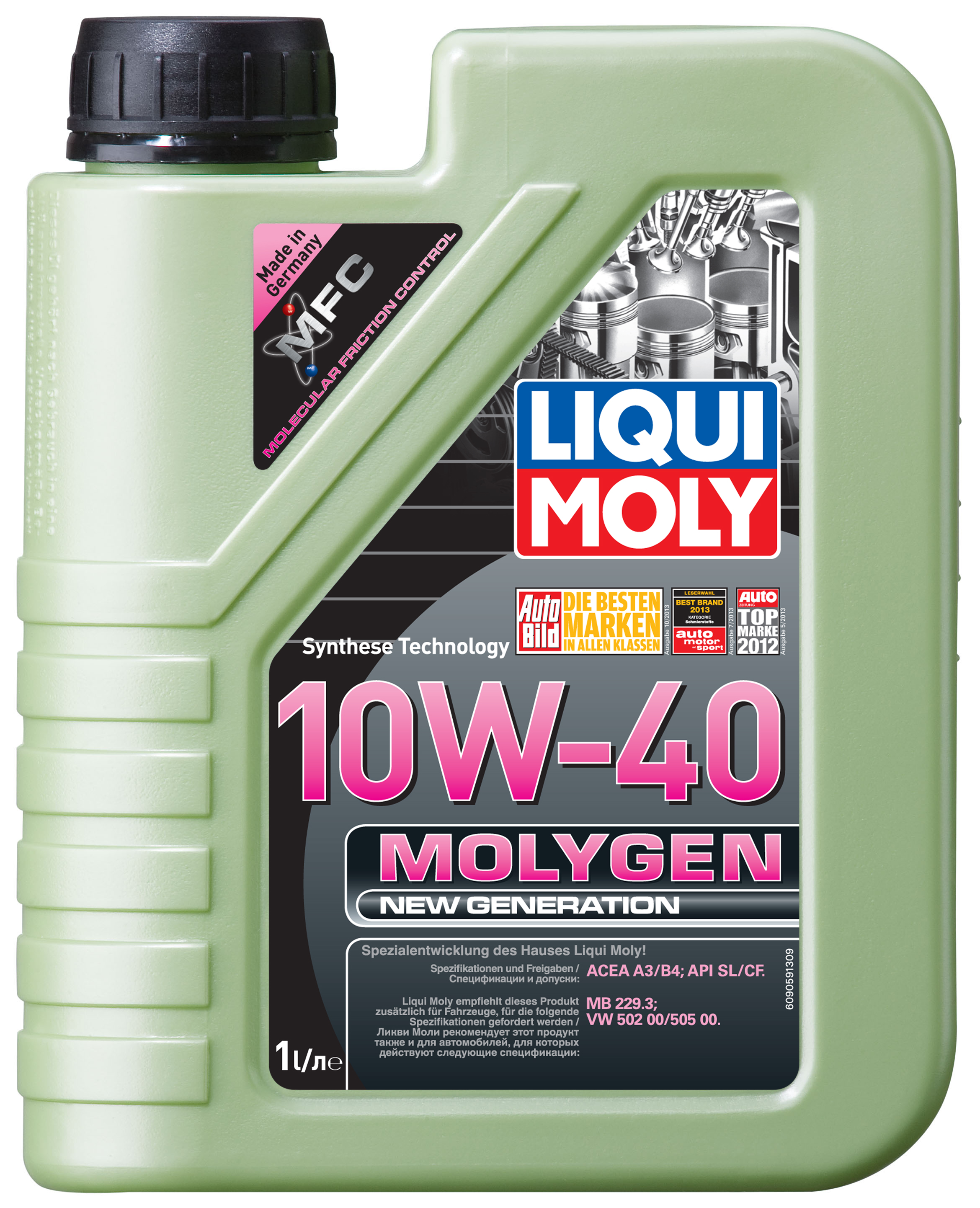 Купить LIQUI MOLY 9059 Моторное масло Liqui moly Molygen New Generation 10W-40 1л