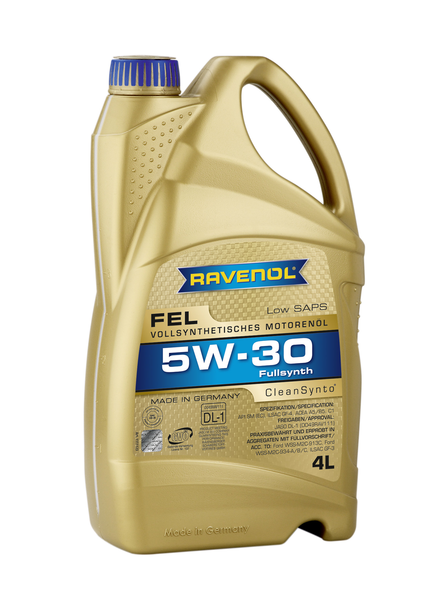 Купить RAVENOL 4014835723498 Моторное масло Ravenol FEL SAE 5W-30 4л