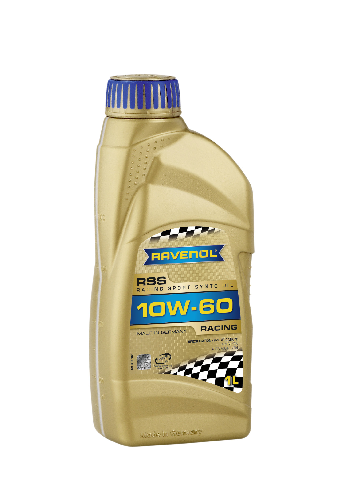Купить RAVENOL 4014835726710 Моторное масло Ravenol Racing Sport Synto SAE 10W-60 1л
