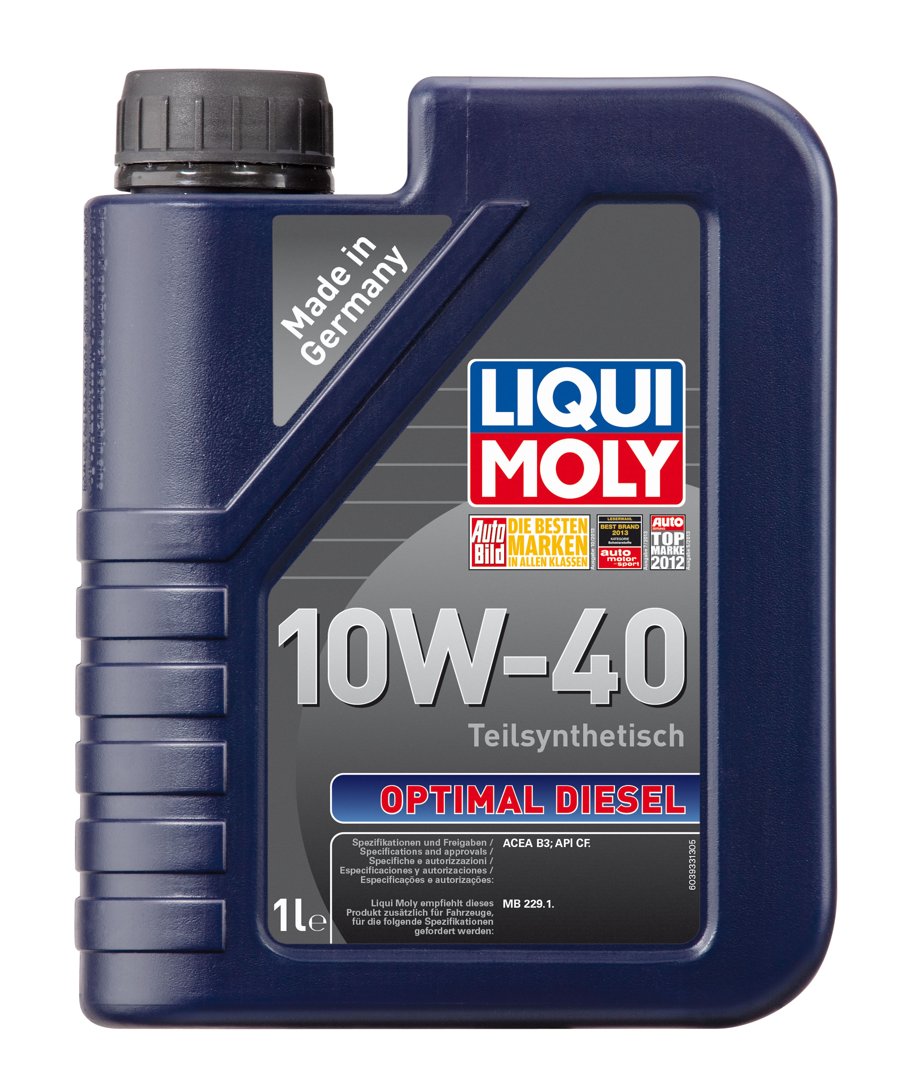 Купить LIQUI MOLY 3933 Моторное масло Liqui moly Optimal Diesel 10W-40 1л