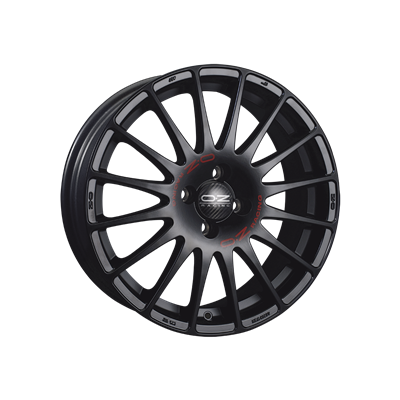 Купить Oz WHS029257 Superturismo GT 17/7,5 ET50 Matt black + red lettering