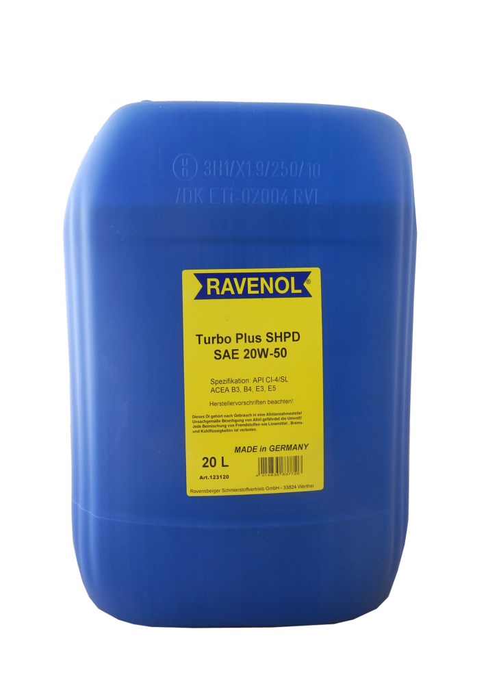 Купить RAVENOL 2200000014887 Моторное масло Ravenol Turbo-Plus SHPD 20W-50 20л