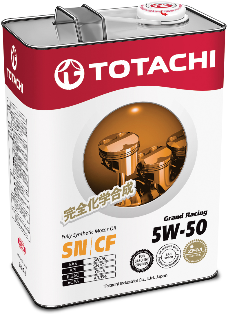 Купить TOTACHI 4562374690707 Моторное масло Totachi Grand Racing Fully Synthetic SN/CF 5W-50 4л