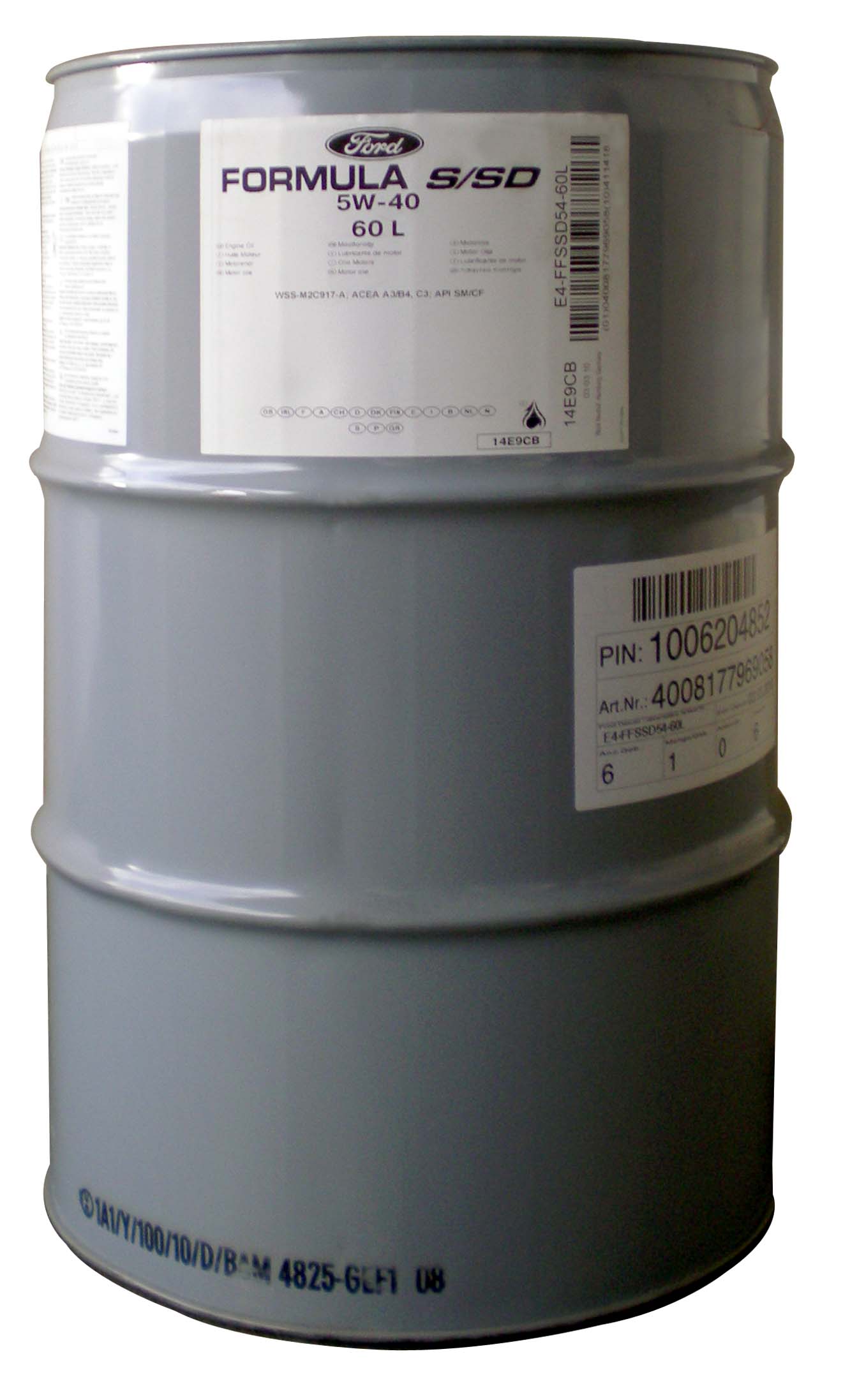 Купить FORD 14E9CB Моторное масло Ford Formula S/SD 5W-40 60л