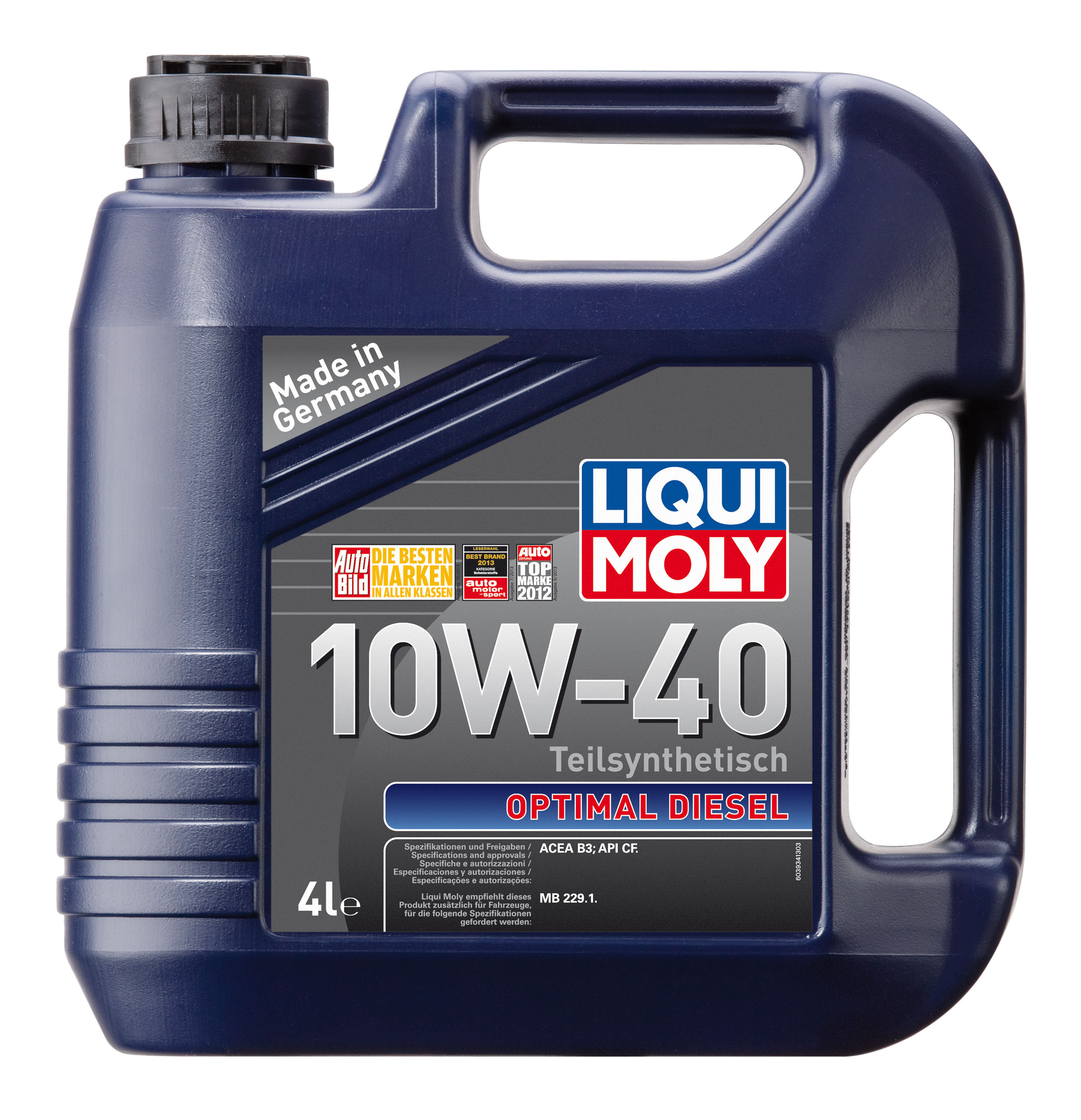 Купить LIQUI MOLY 3934 Моторное масло Liqui moly Optimal Diesel 10W-40 4л