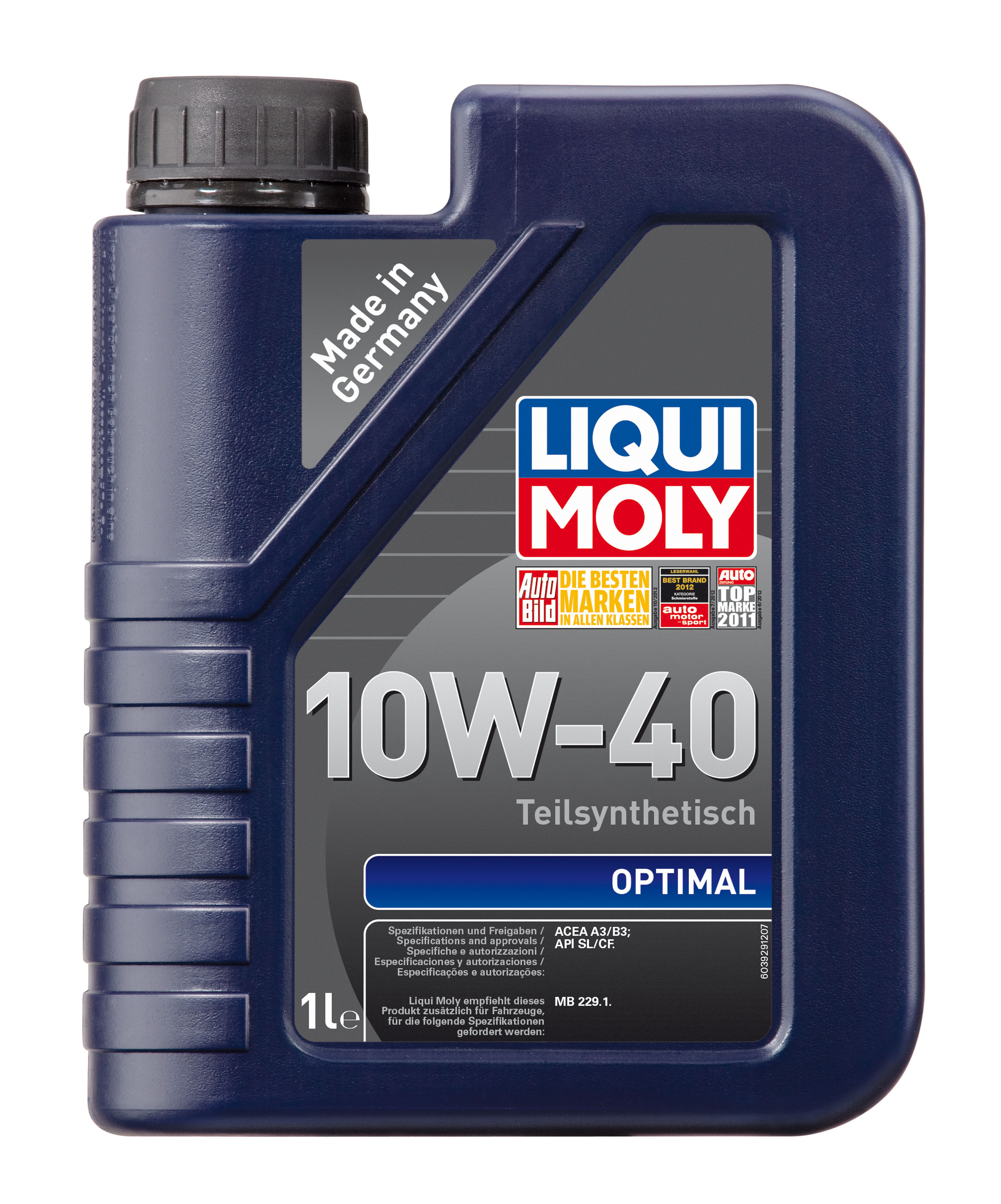 Купить LIQUI MOLY 3929 Моторное масло Liqui moly Optimal SAE 10W-40 1л