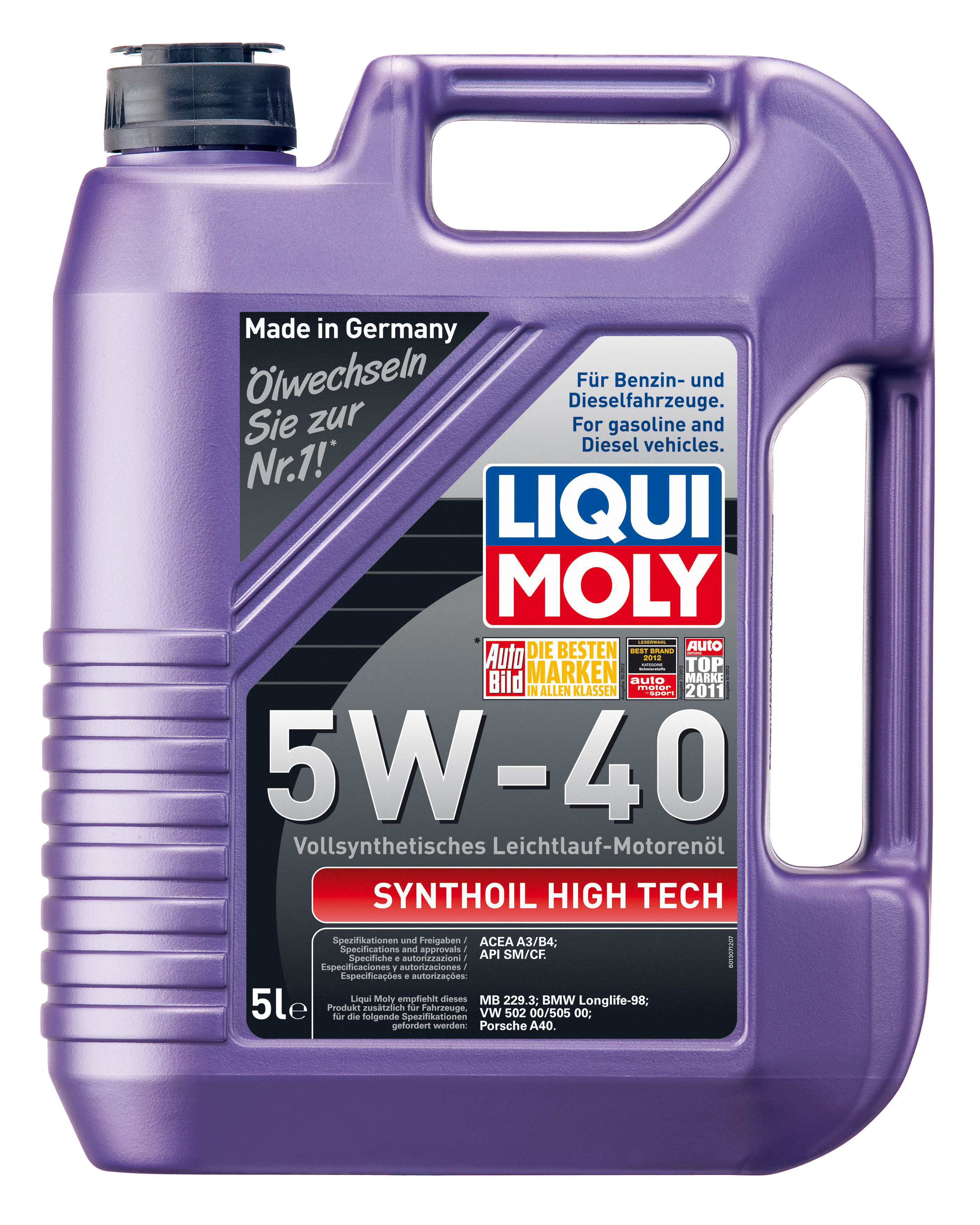 Купить LIQUI MOLY 1925 Моторное масло Liqui moly Synthoil High Tech 5W-40 5л