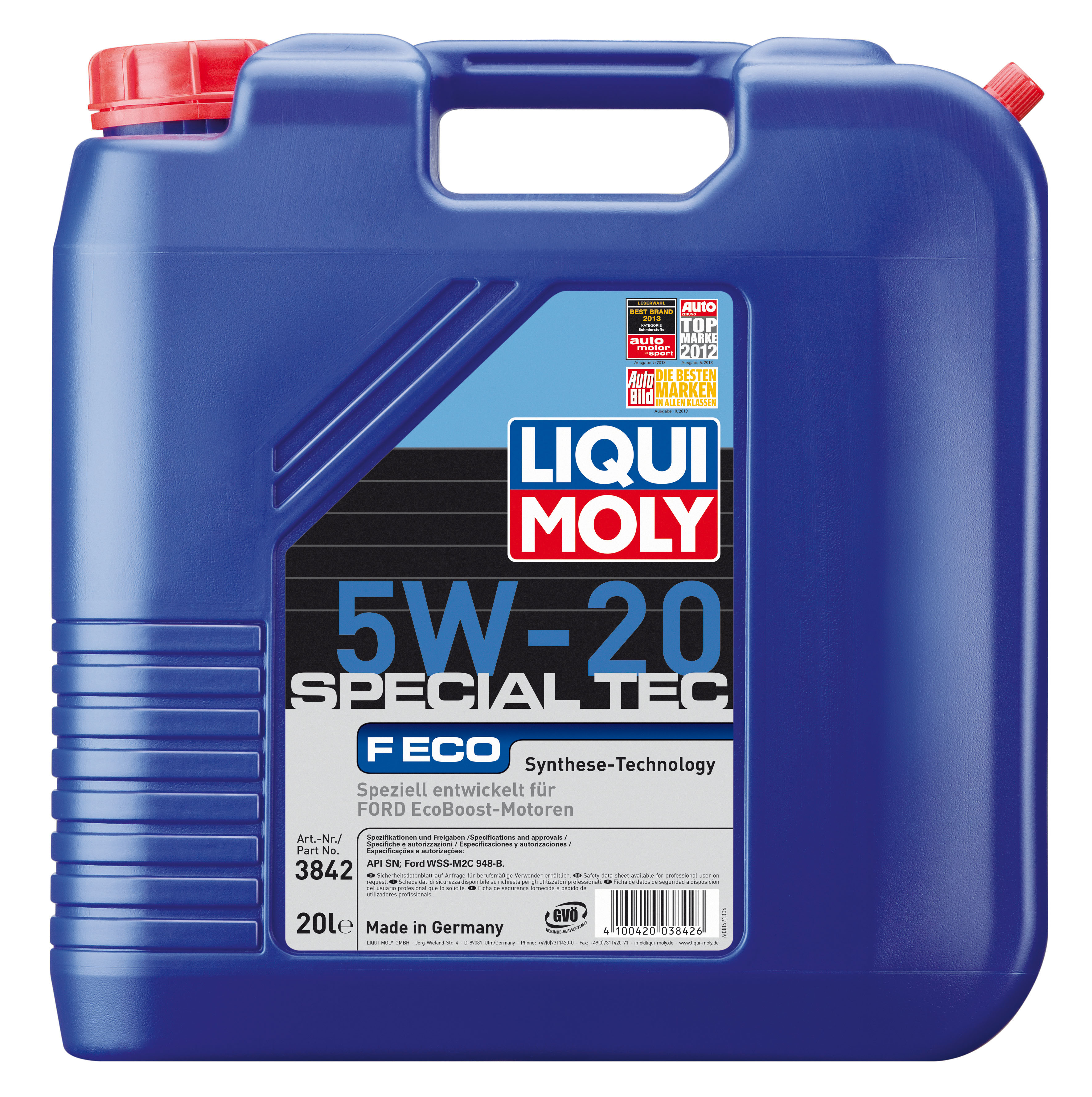 Купить LIQUI MOLY 3842 Моторное масло Liqui moly Special Tec F ECO 5W-20 5л