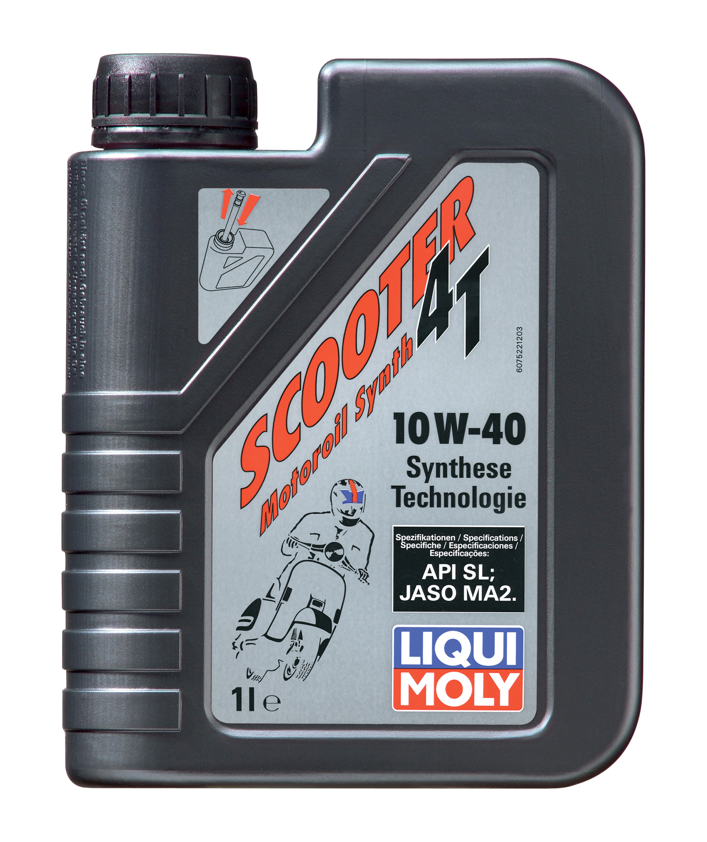 Купить LIQUI MOLY 7522 Моторное масло Liqui moly Scooter Motoroil Synth 4T 10W-40 1л