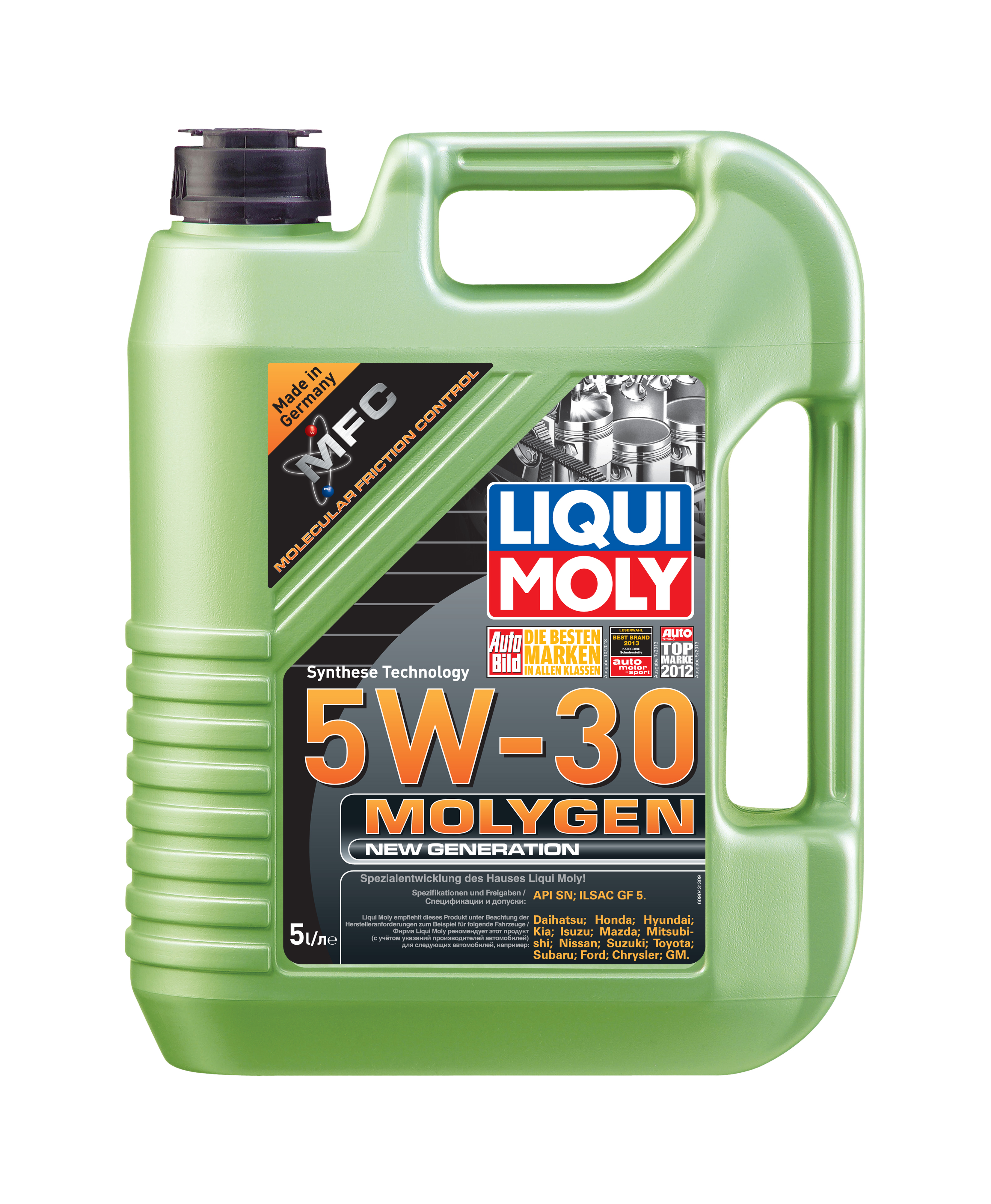 Купить LIQUI MOLY 9043 Масло моторное Liqui moly Molygen New Generation 5W-30 5л