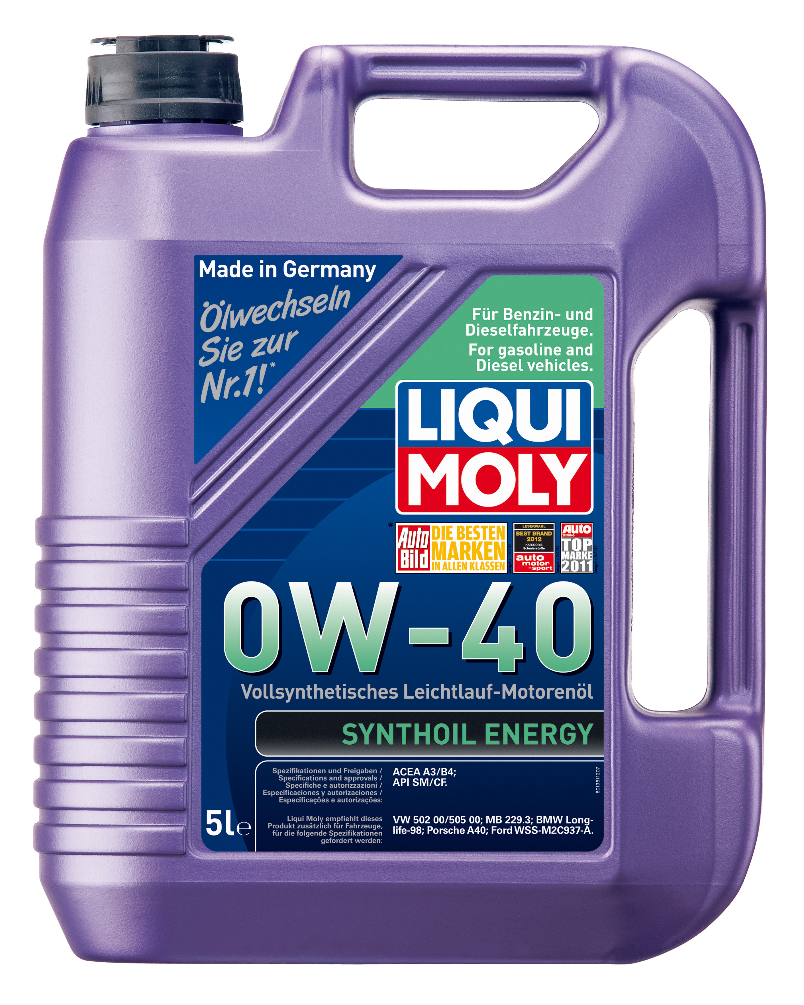 Купить LIQUI MOLY 1923 Моторное масло Liqui moly Synthoil Energy 0W-40 5л
